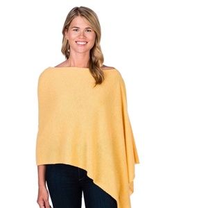 Claudia Nichole Cashmere Topper Yellow NWOT